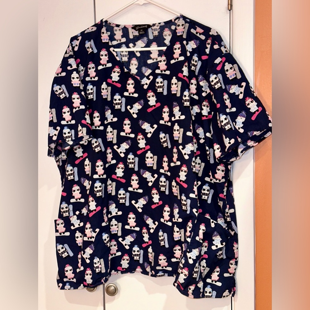 Zoe + Chloe scrub top